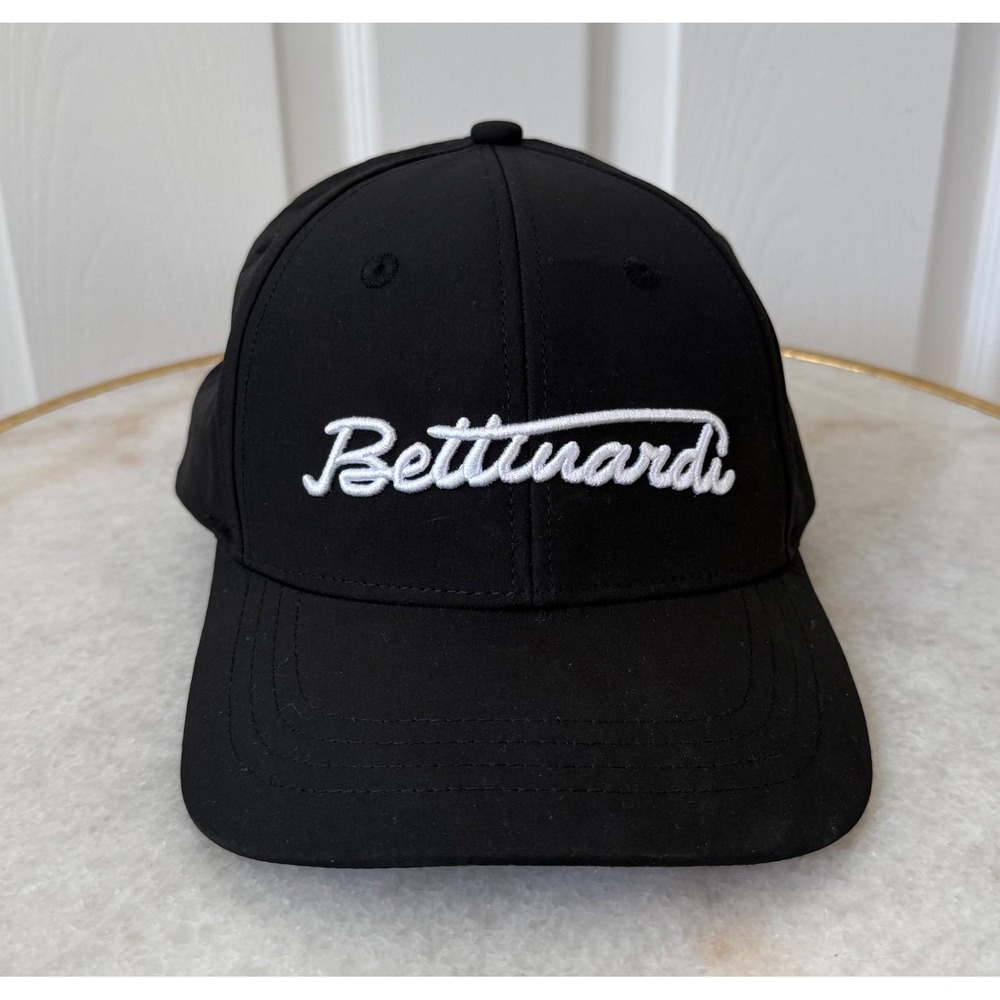Bettinardi Golf‎ Hat Black Script Logo Adjustable Snapback Performance Cap USA